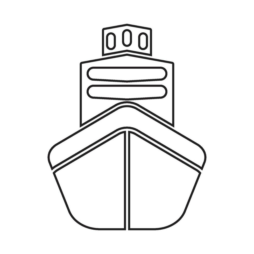 vector icono de barco