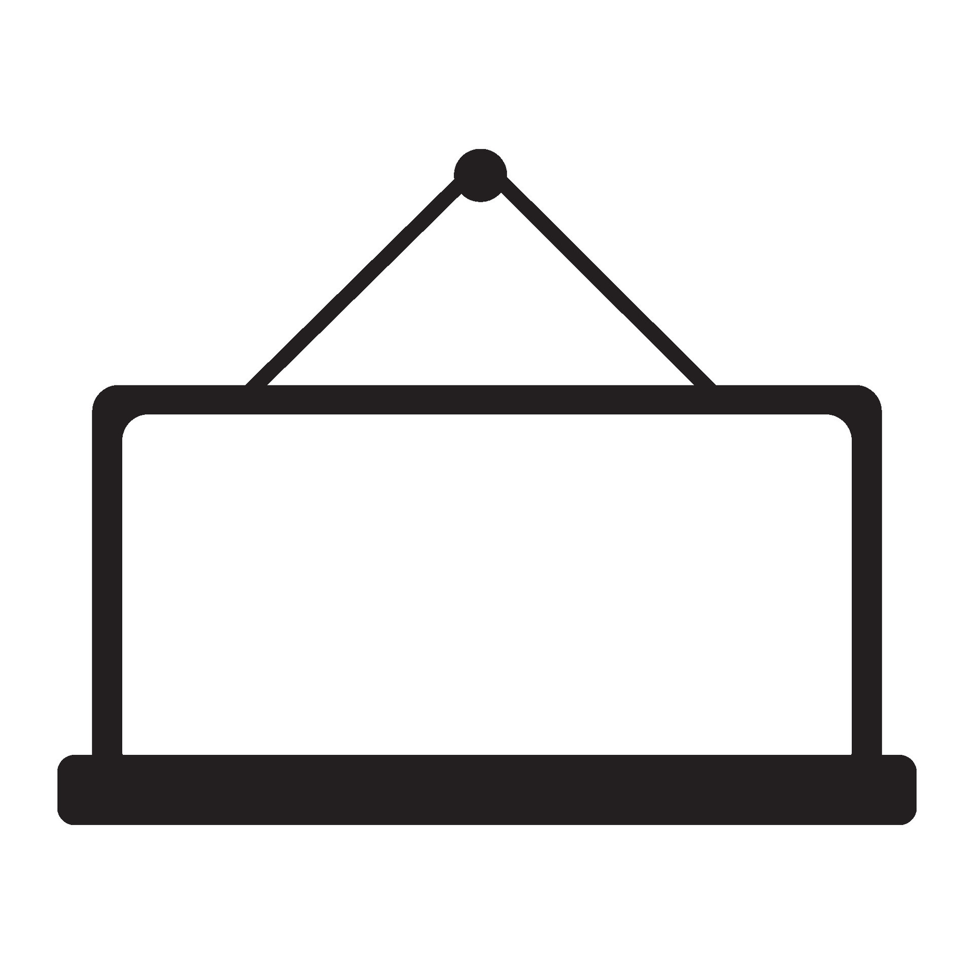 blackboard icon vector 24816568 Vector Art at Vecteezy