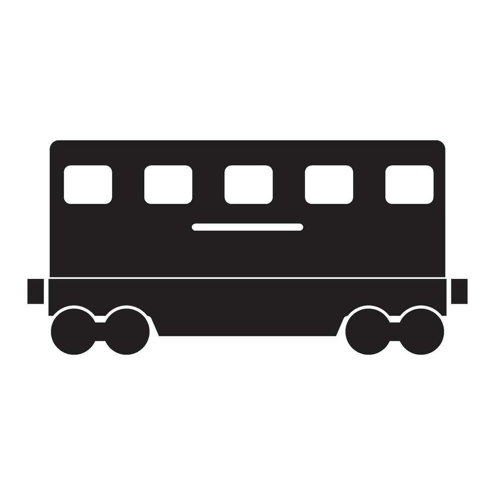 tren icono, tren carro vector