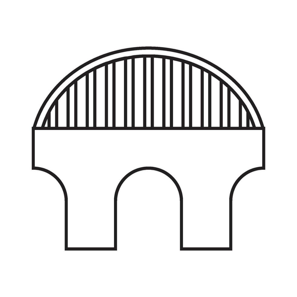 vector de icono de puente