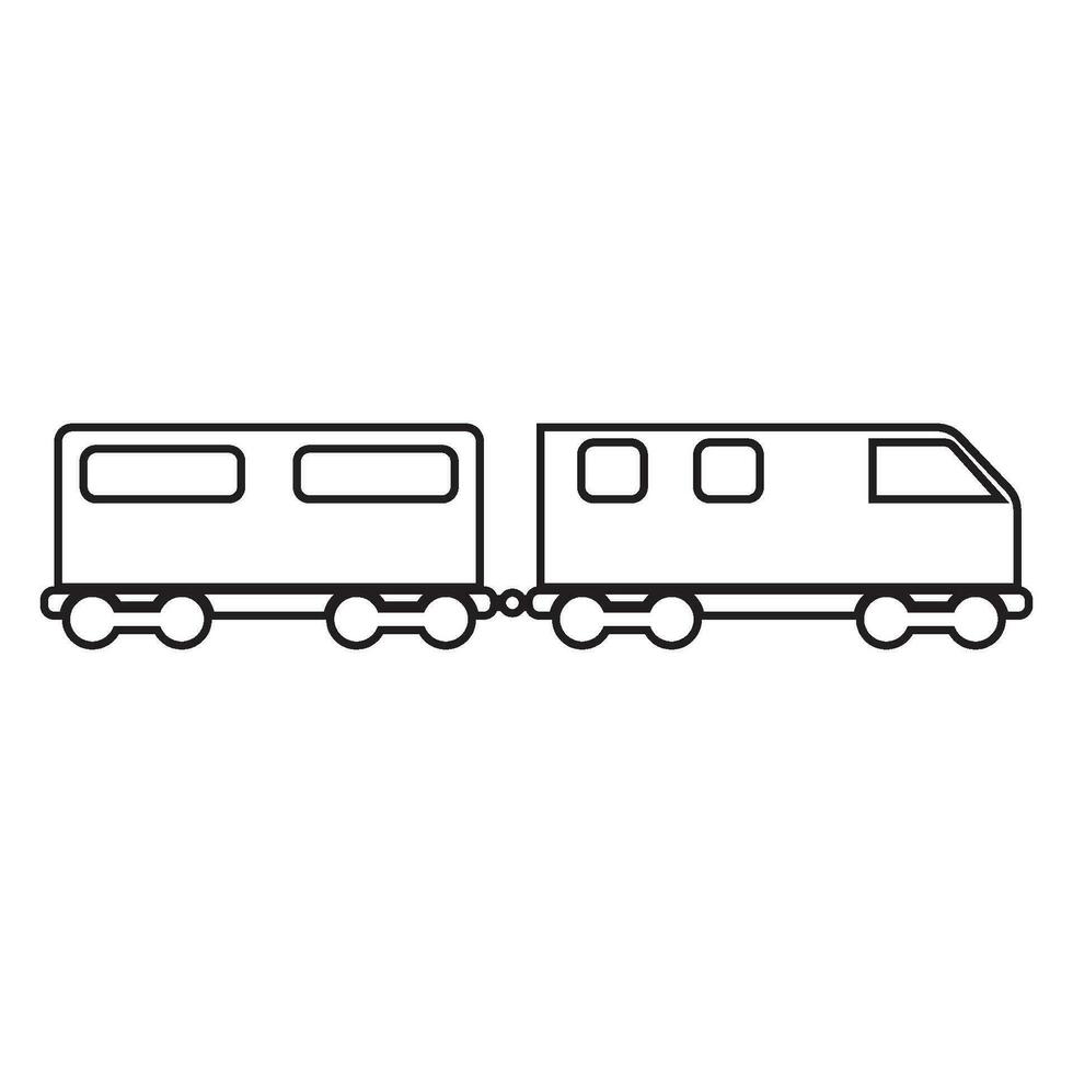 tren icono, tren carro vector