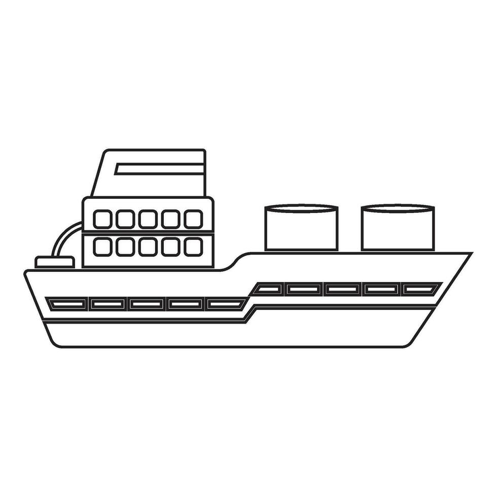 vector icono de barco