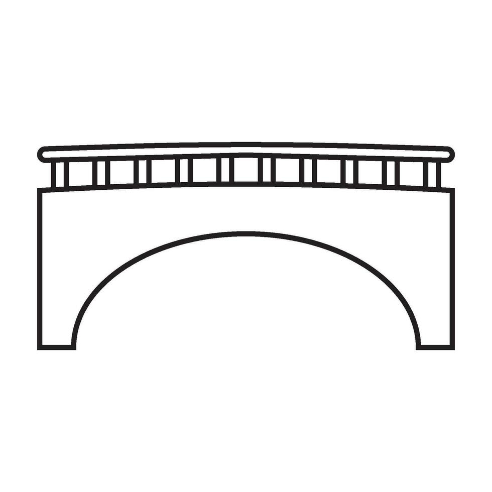 vector de icono de puente