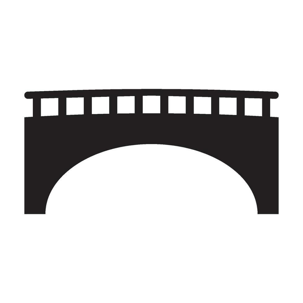 vector de icono de puente