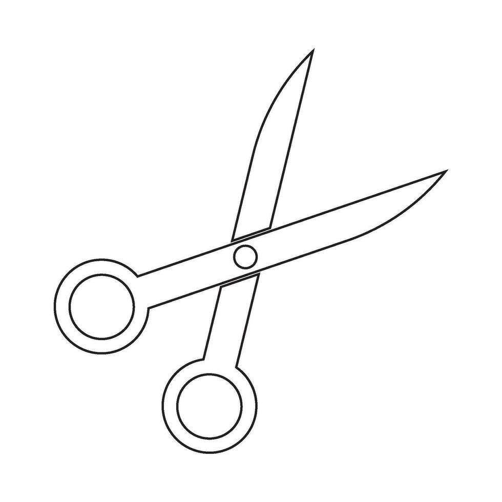 scissors icon vector