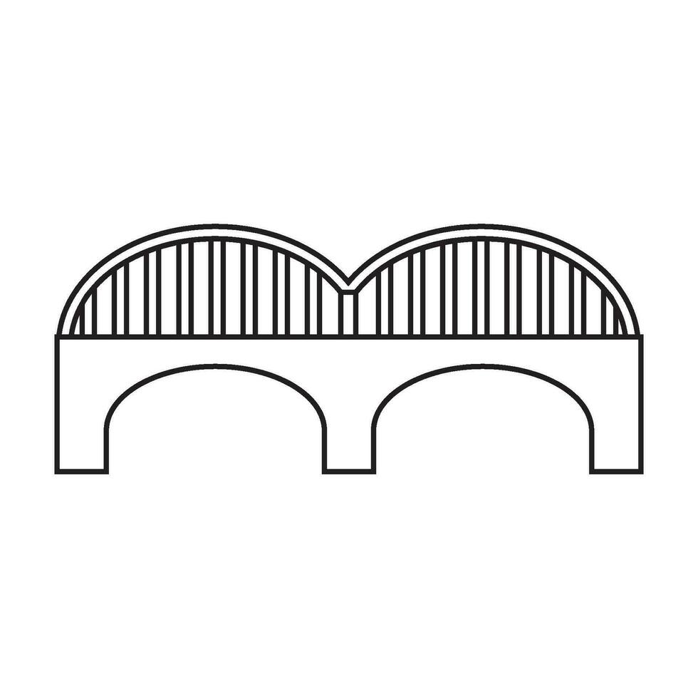 vector de icono de puente