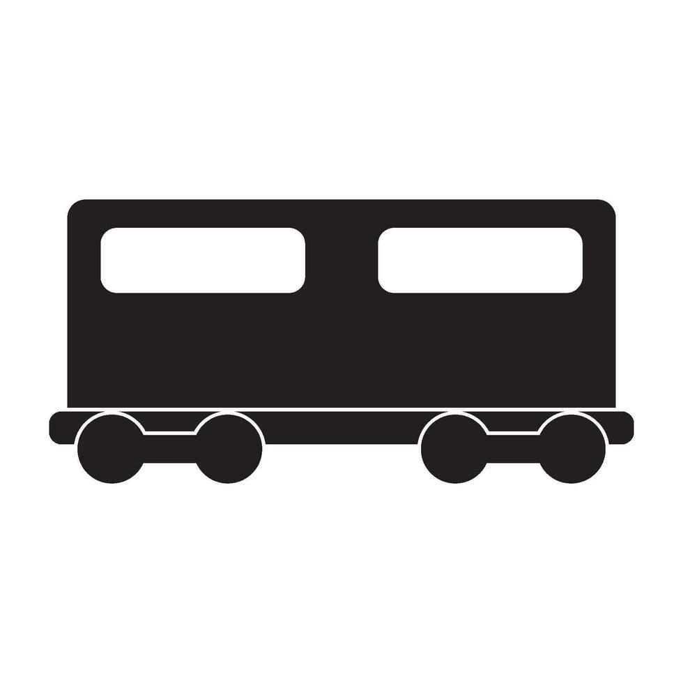 tren icono, tren carro vector