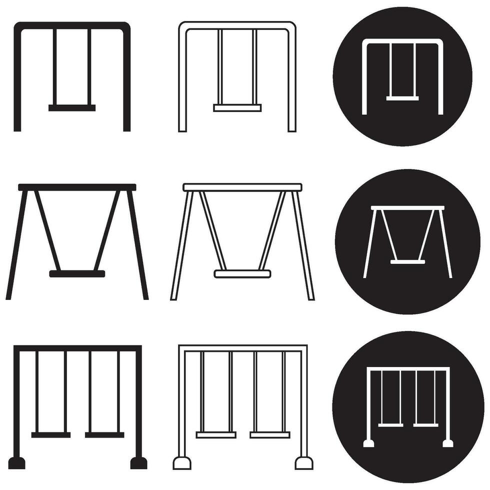 swing icon vector