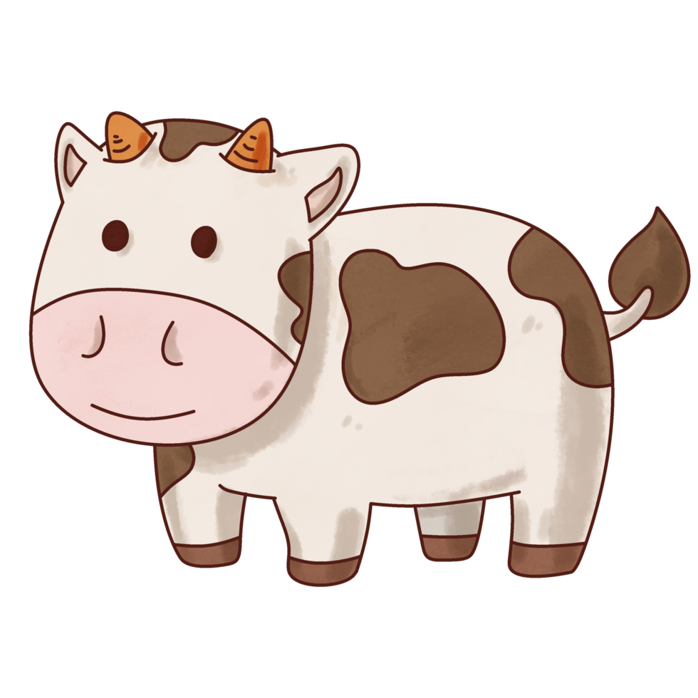 Cartoon Farm Animal Cow png