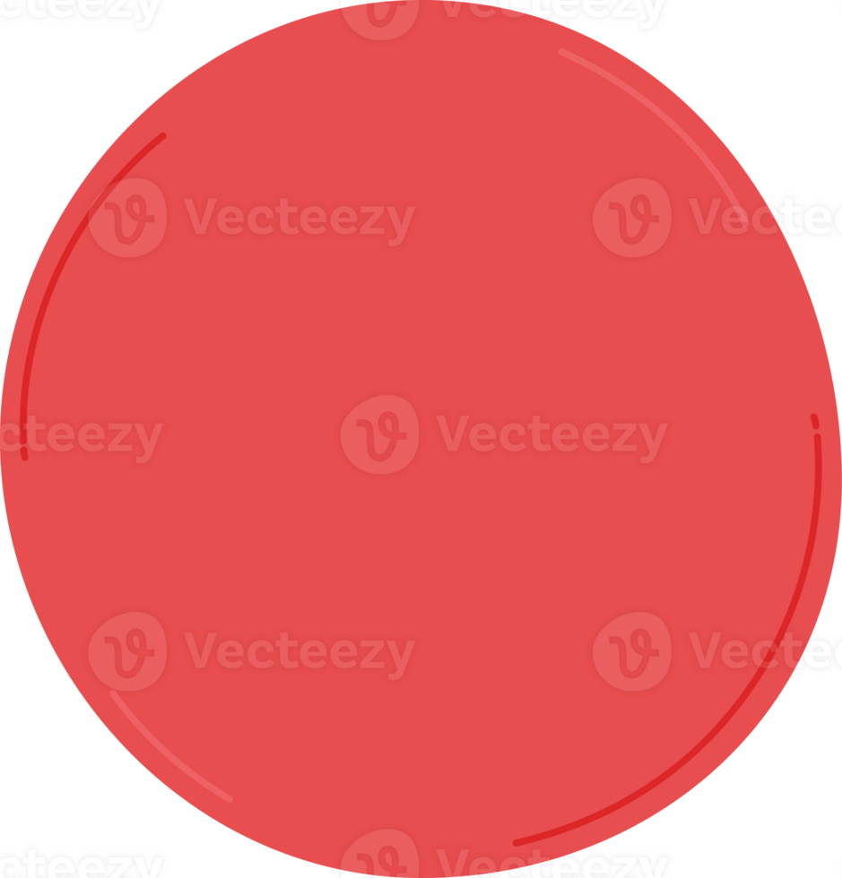 Red circle doodle art. png