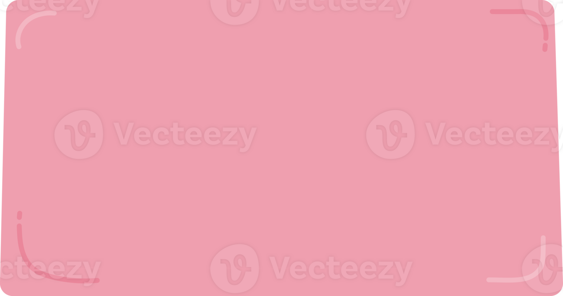 Pink rectangular doodle art. png