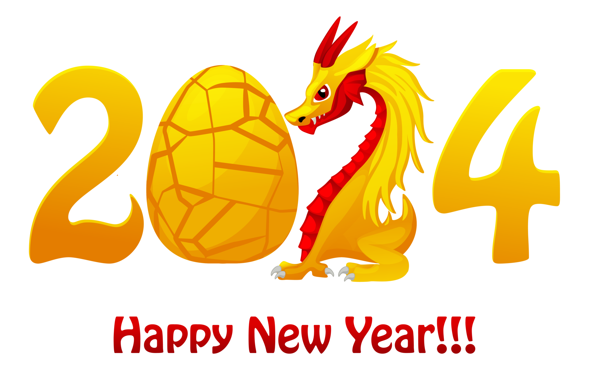 Chinese Happy New year 2024 , cute dragon and dragon egg. Greeting card
