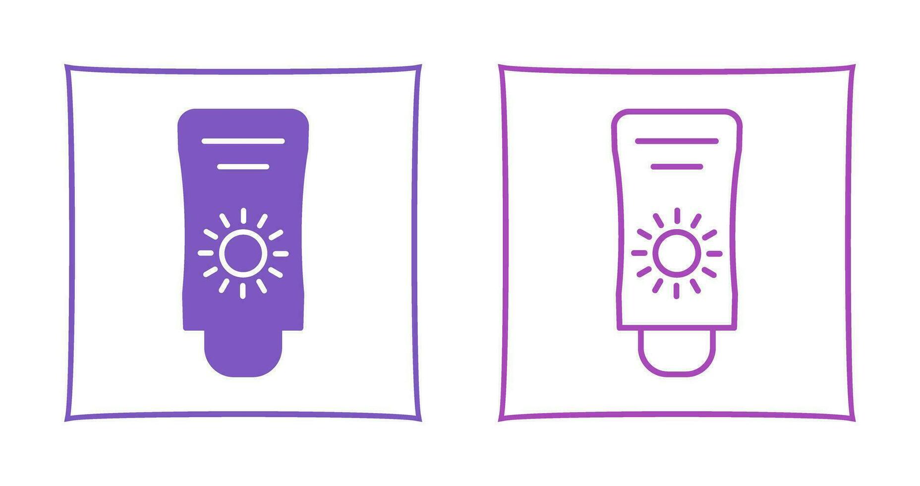 Sun Cream Vector Icon