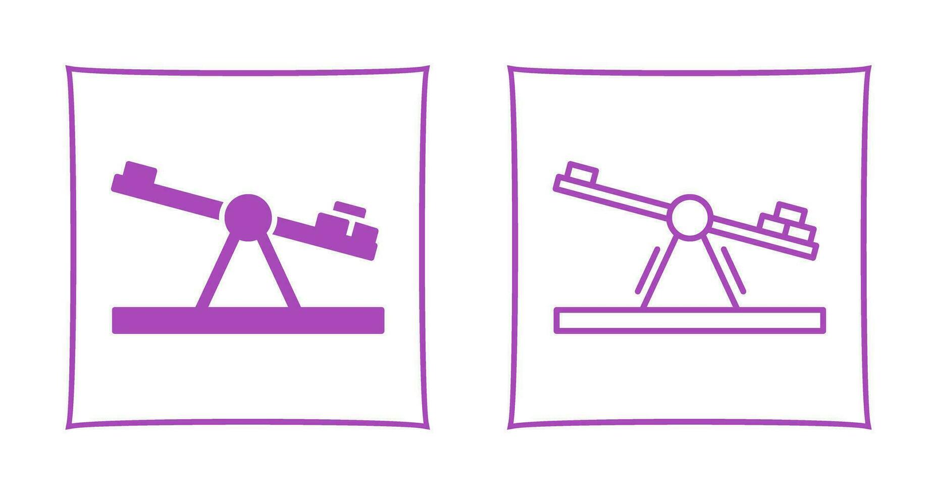 Seesaw Vector Icon