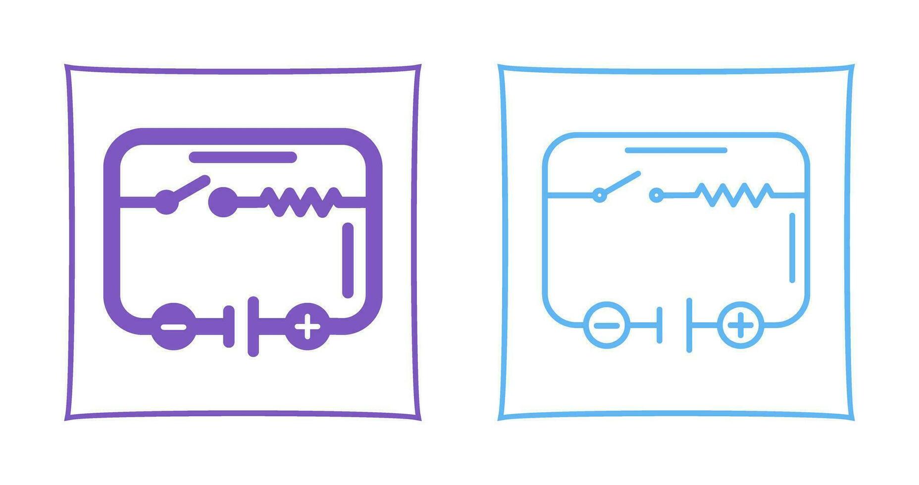 icono de vector de circuito eléctrico