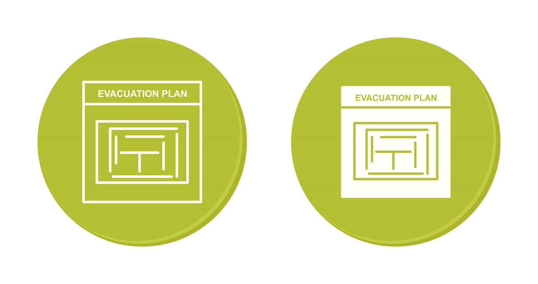 Evacuation Plan Vector Icon