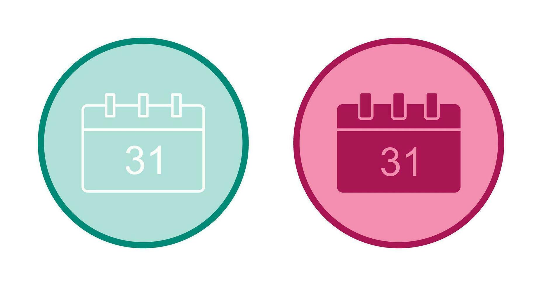Unique Calendar Vector Icon