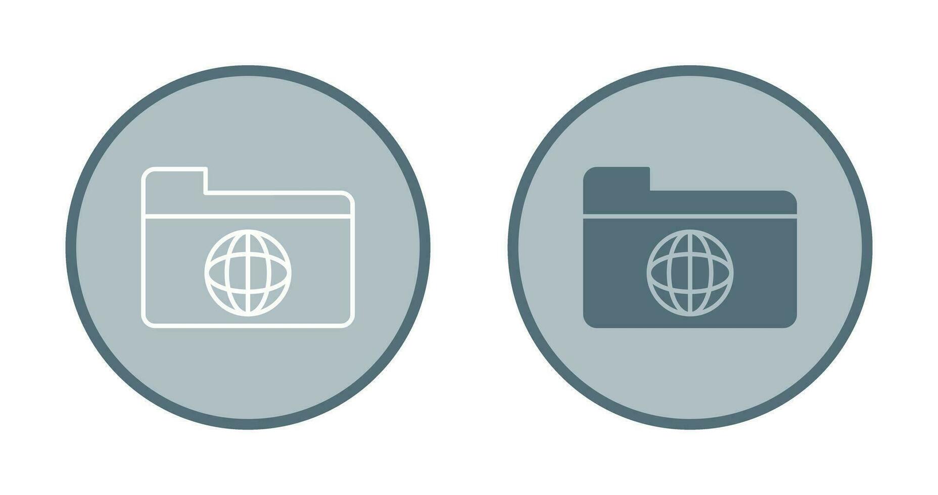 Unique Network Folder Vector Icon