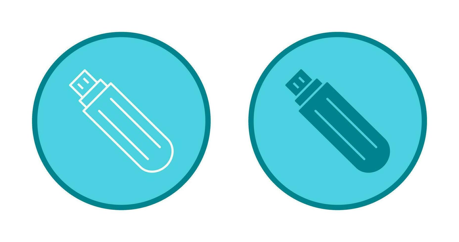 Unique USB Drive Vector Icon