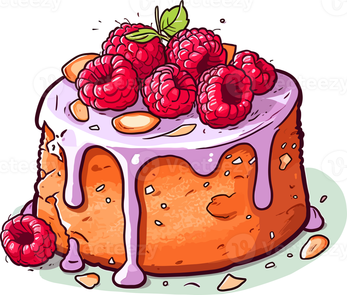 Cartoon Cake , illustration, Cute Design, png