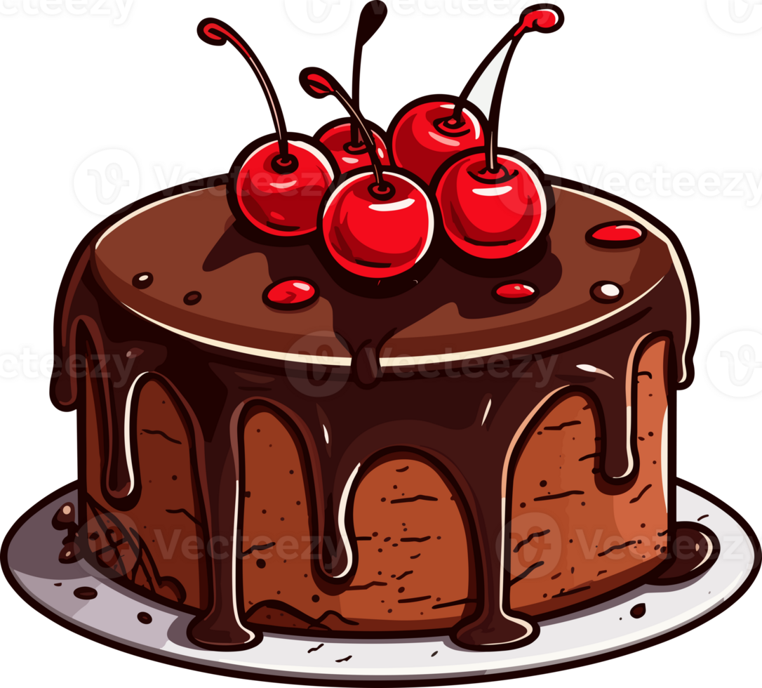 Cartoon Cake , illustration, Cute Design, Tshirt, png