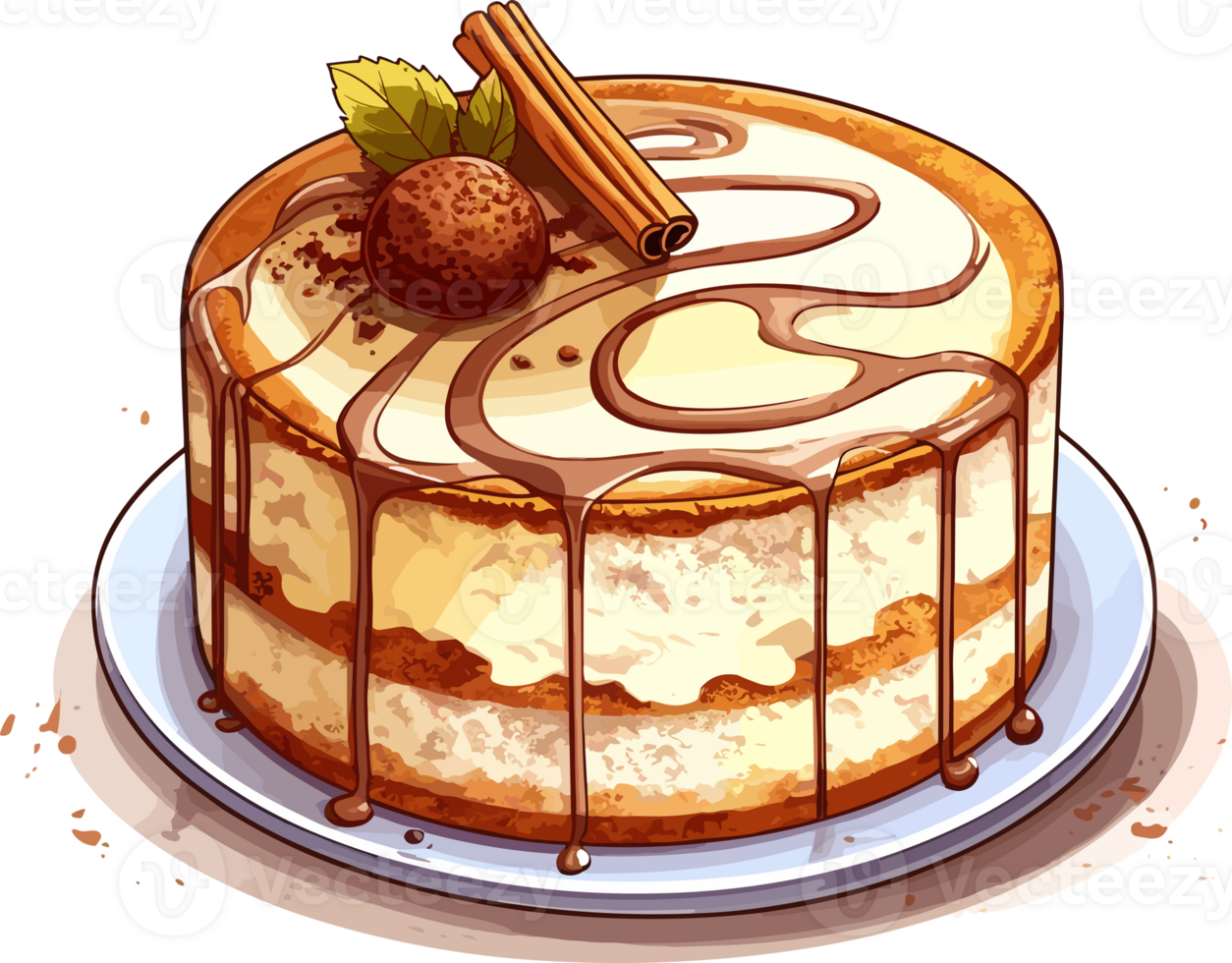 Cartoon Cake , illustration, Cute Design, png