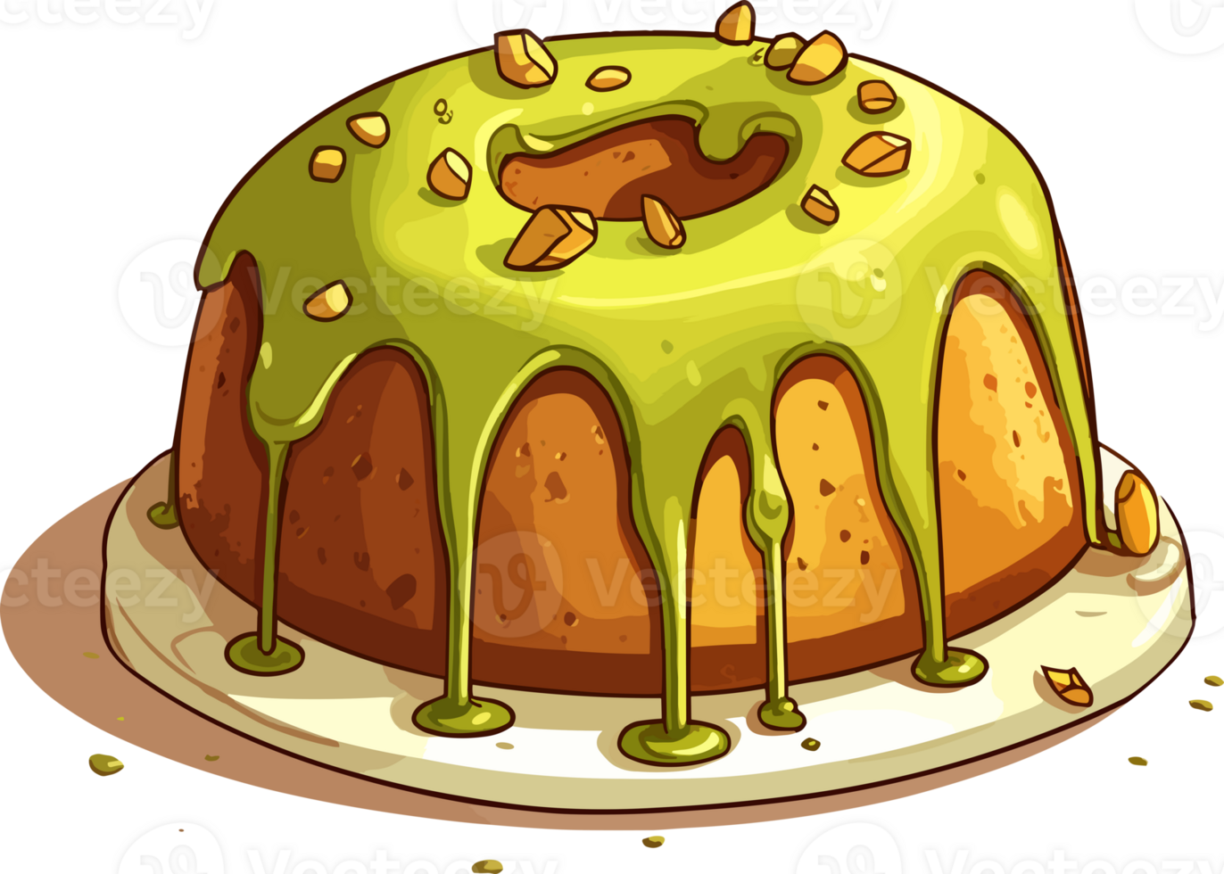 Cartoon Cake , illustration, Cute Design, png