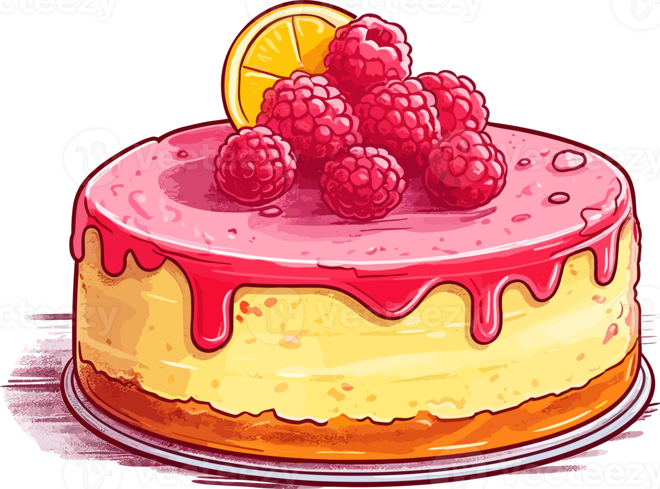 Cartoon Cake , illustration, Cute Design, png