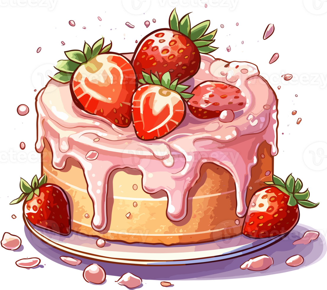 Cartoon Cake , illustration, Cute Design, png