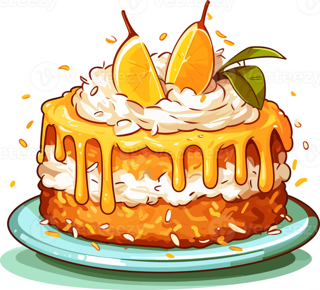 Cartoon Cake , illustration, Cute Design, png