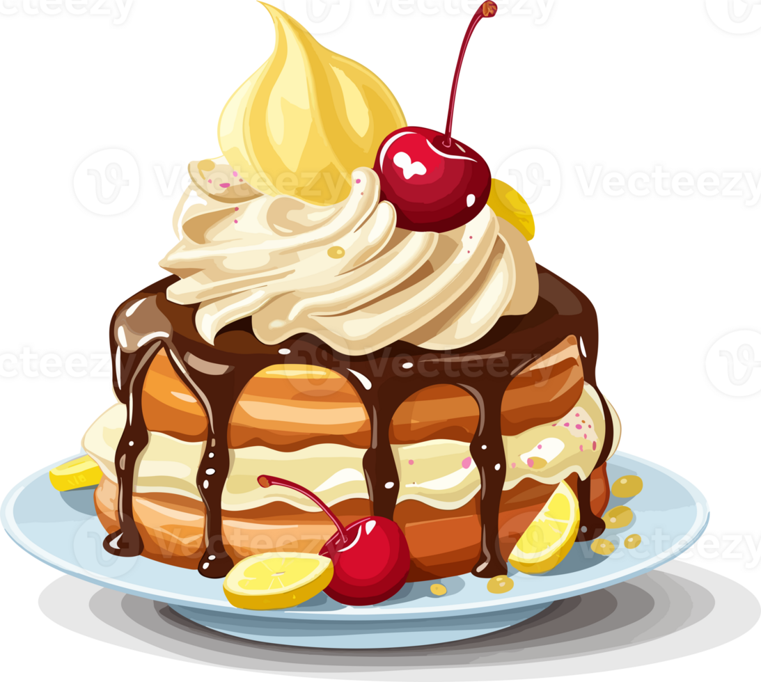 Cartoon Cake , illustration, Cute Design, Tshirt, png