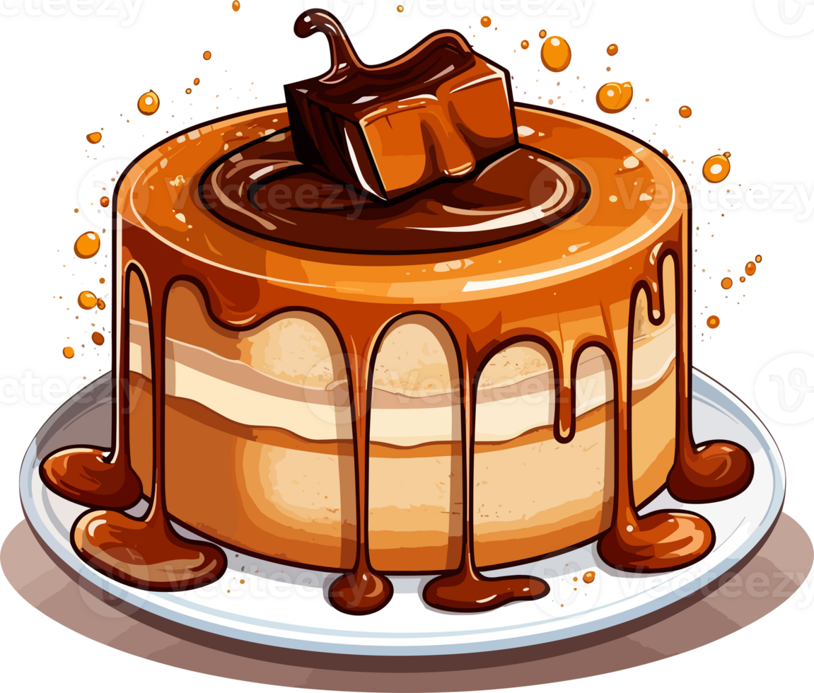 Cartoon Cake , illustration, Cute Design, Tshirt, png