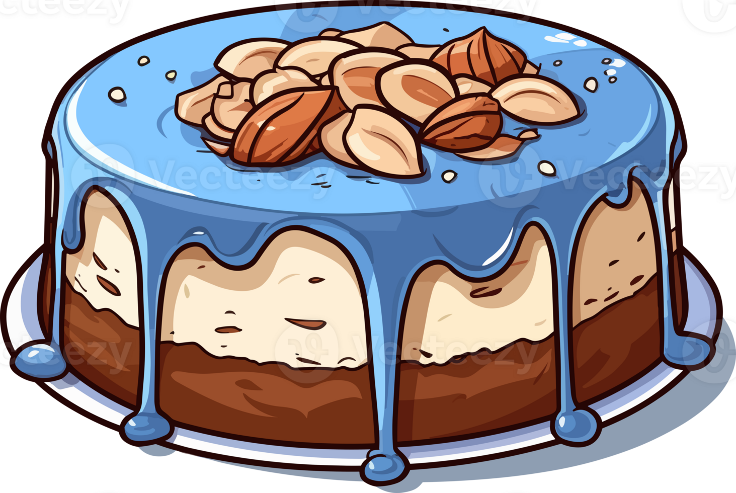 Cartoon Cake , illustration, Cute Design, png