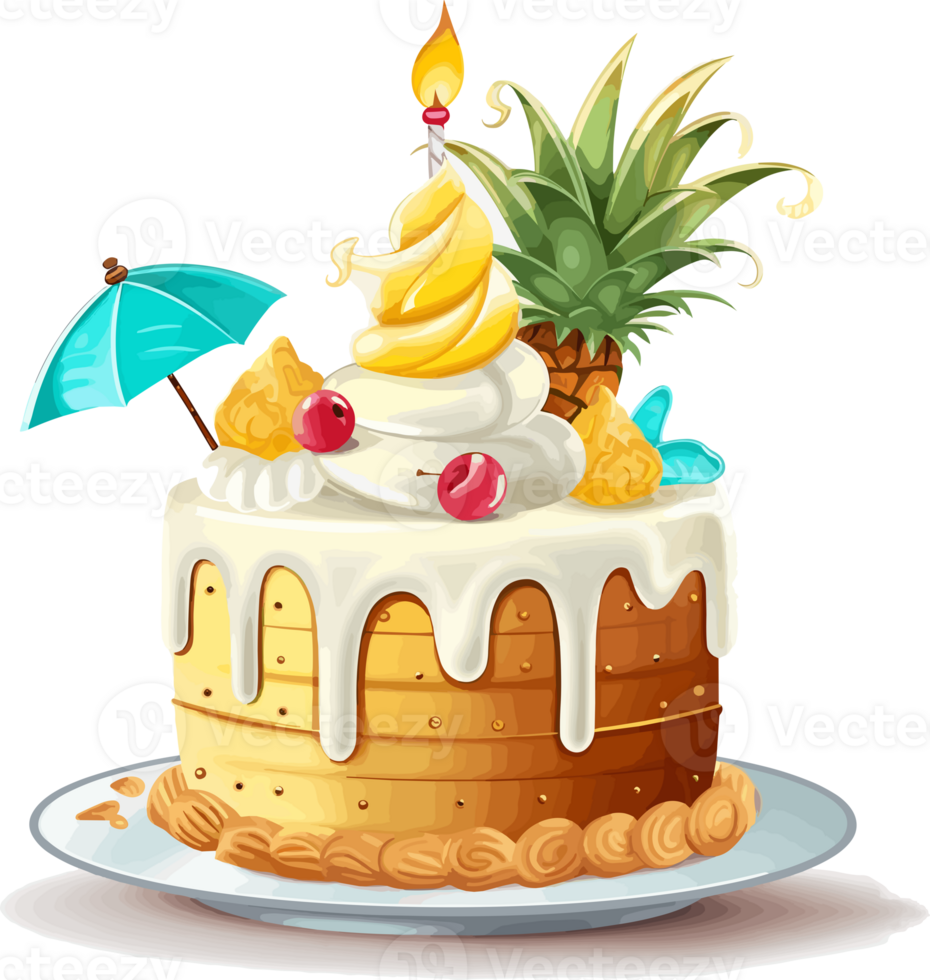 Cartoon Cake , illustration, Cute Design, png