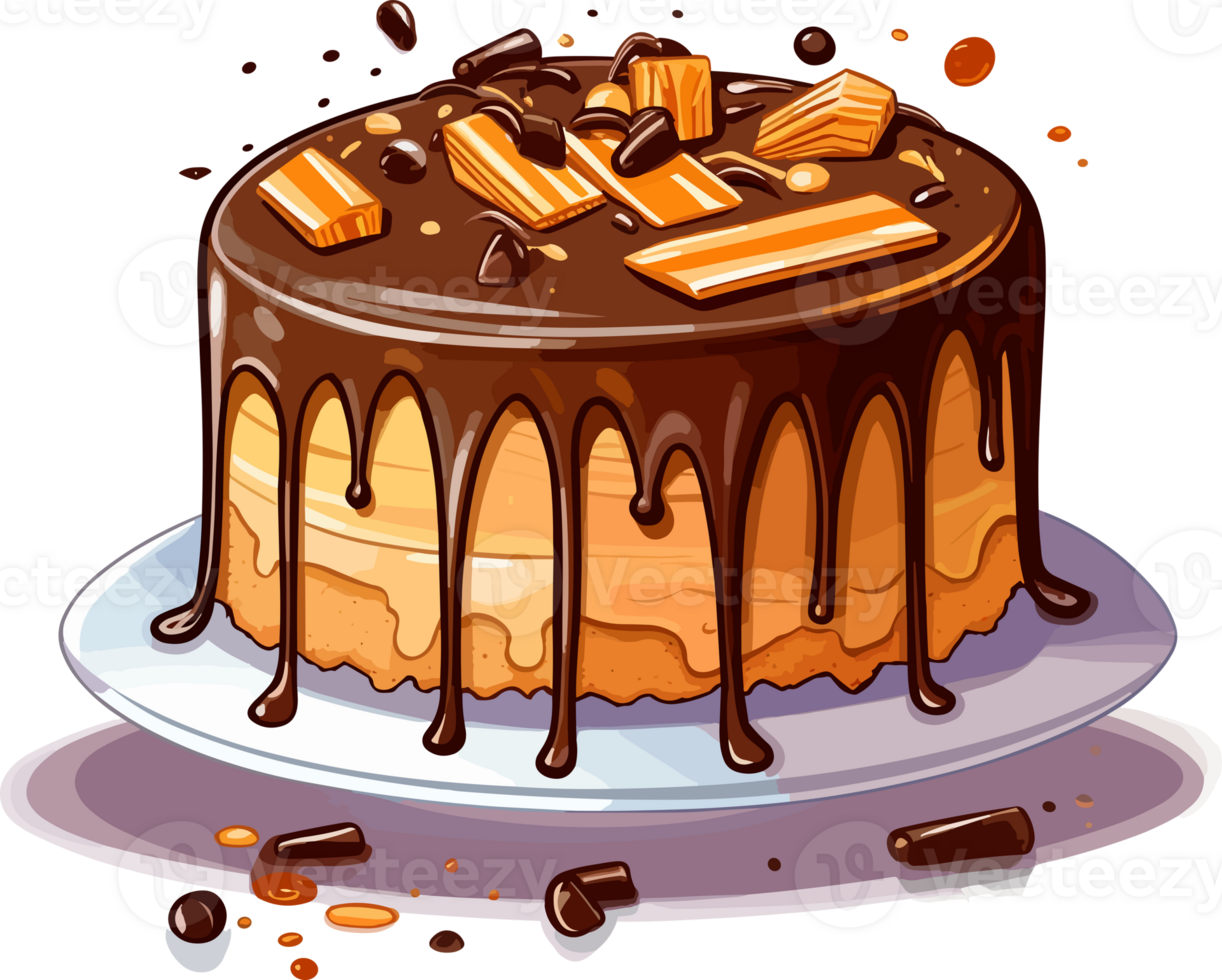 Cartoon Cake , illustration, Cute Design, png