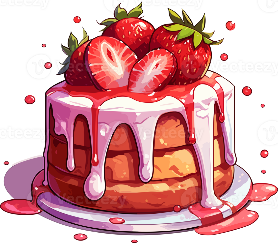 Cartoon Cake , illustration, Cute Design, png