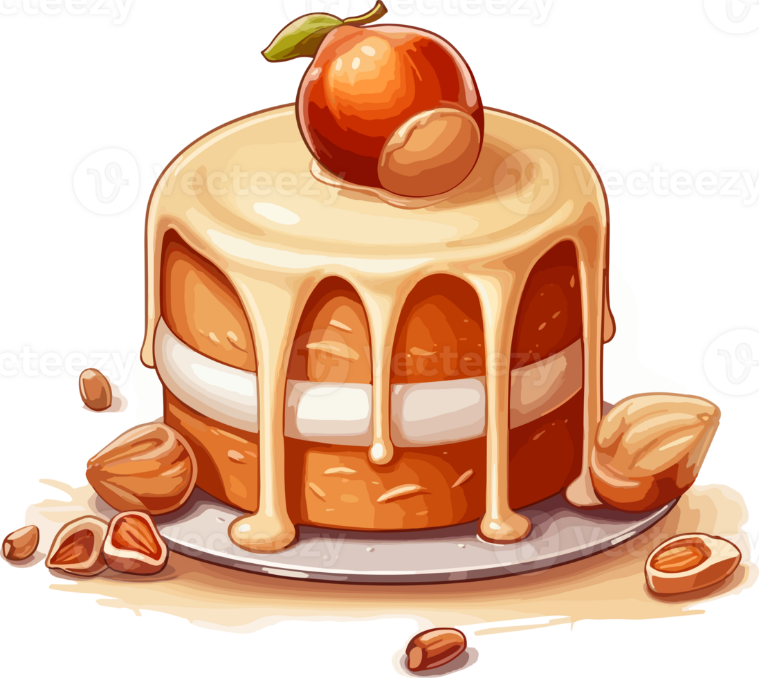 Cartoon Cake , illustration, Cute Design, png