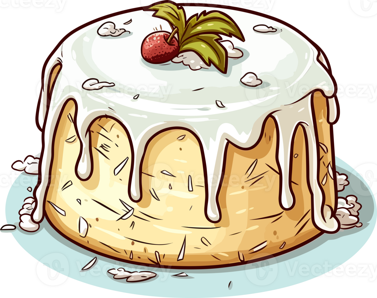 Cartoon Cake , illustration, Cute Design, png