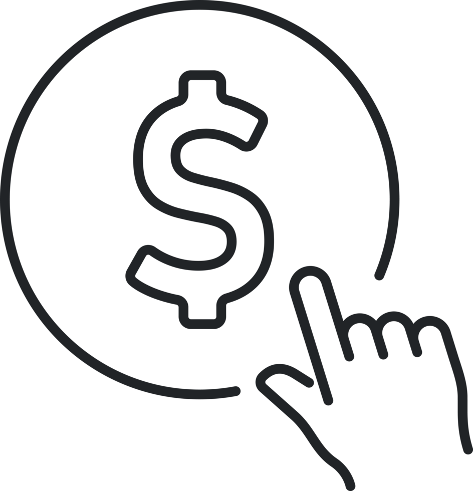 Click money icon png