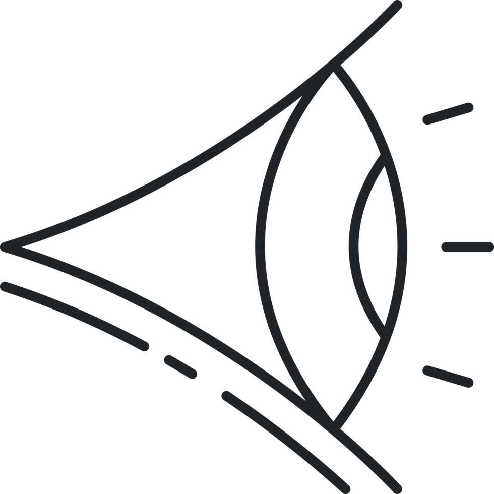 Eye side line icon png