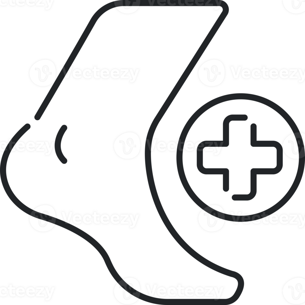 Foot care line icon 24818427 PNG