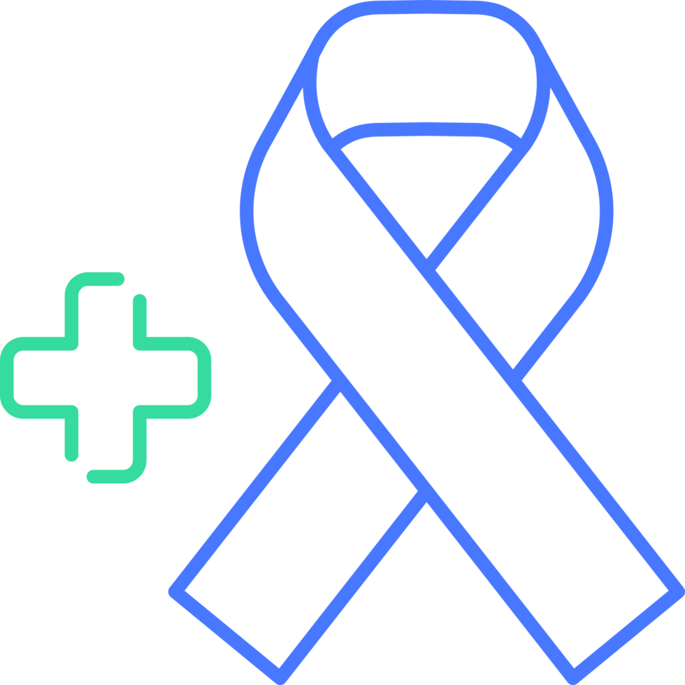 Awareness ribbon line icon png