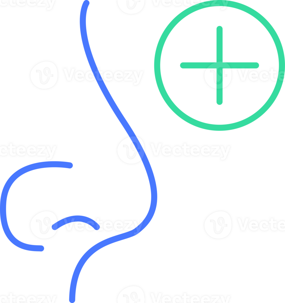 Nose line icon png