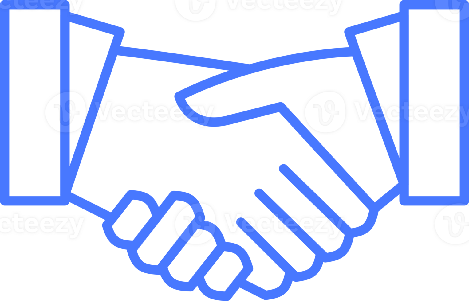 handshake line icon png