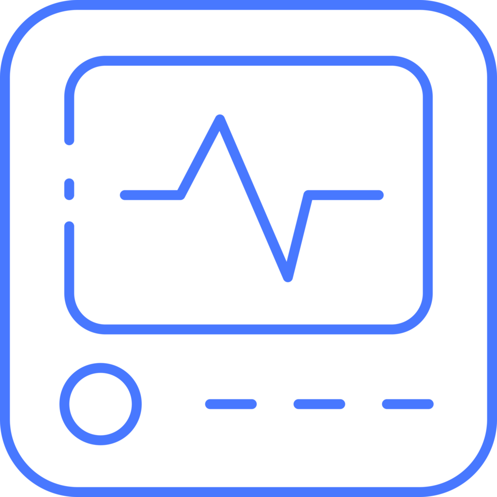 ECG Monitor line icon png