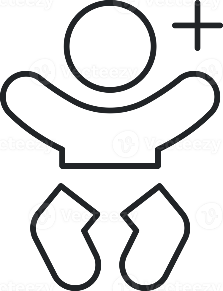 Baby line icon png