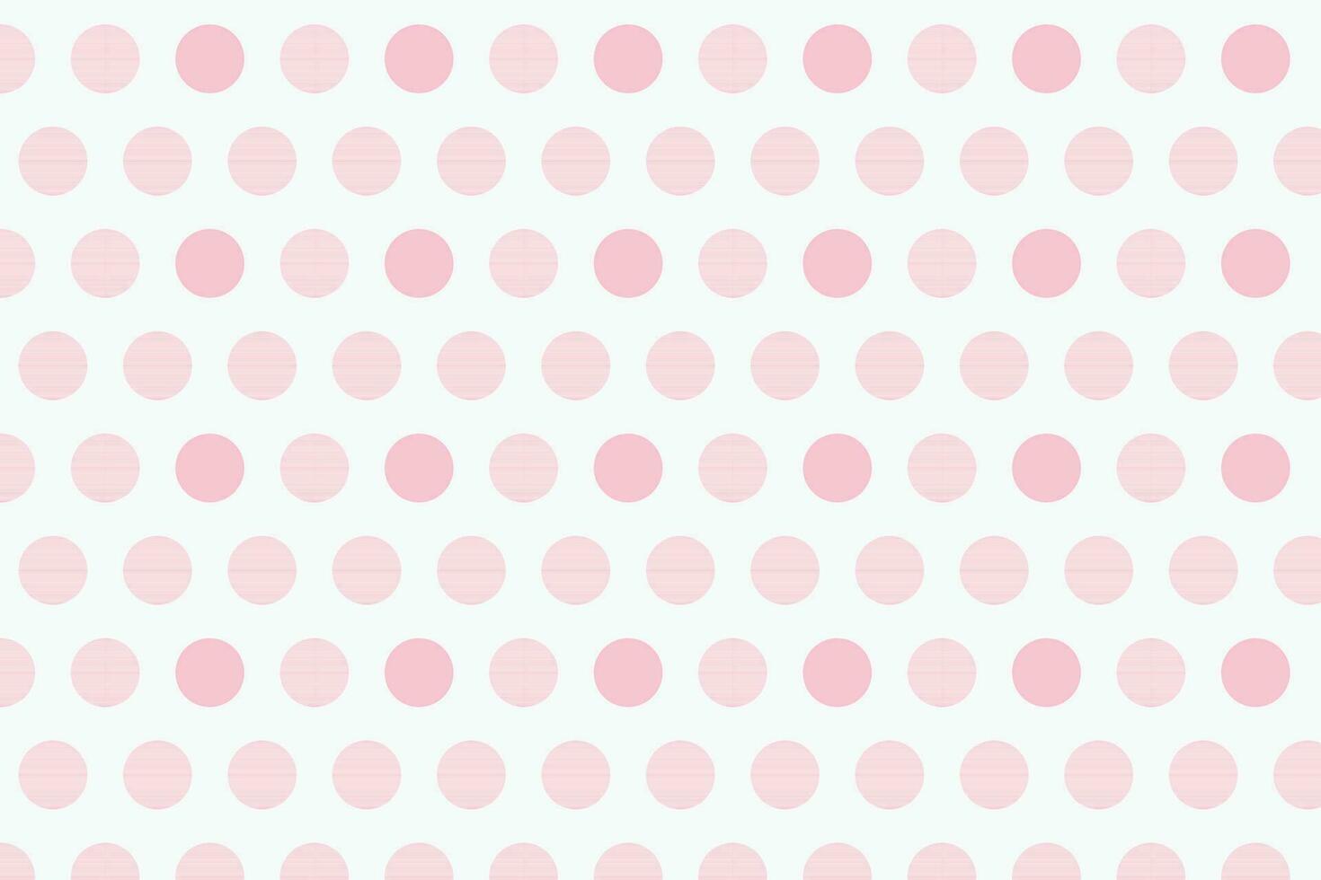 simple abstract seamlees baby pink colour polka dot pattern on white colour background vector