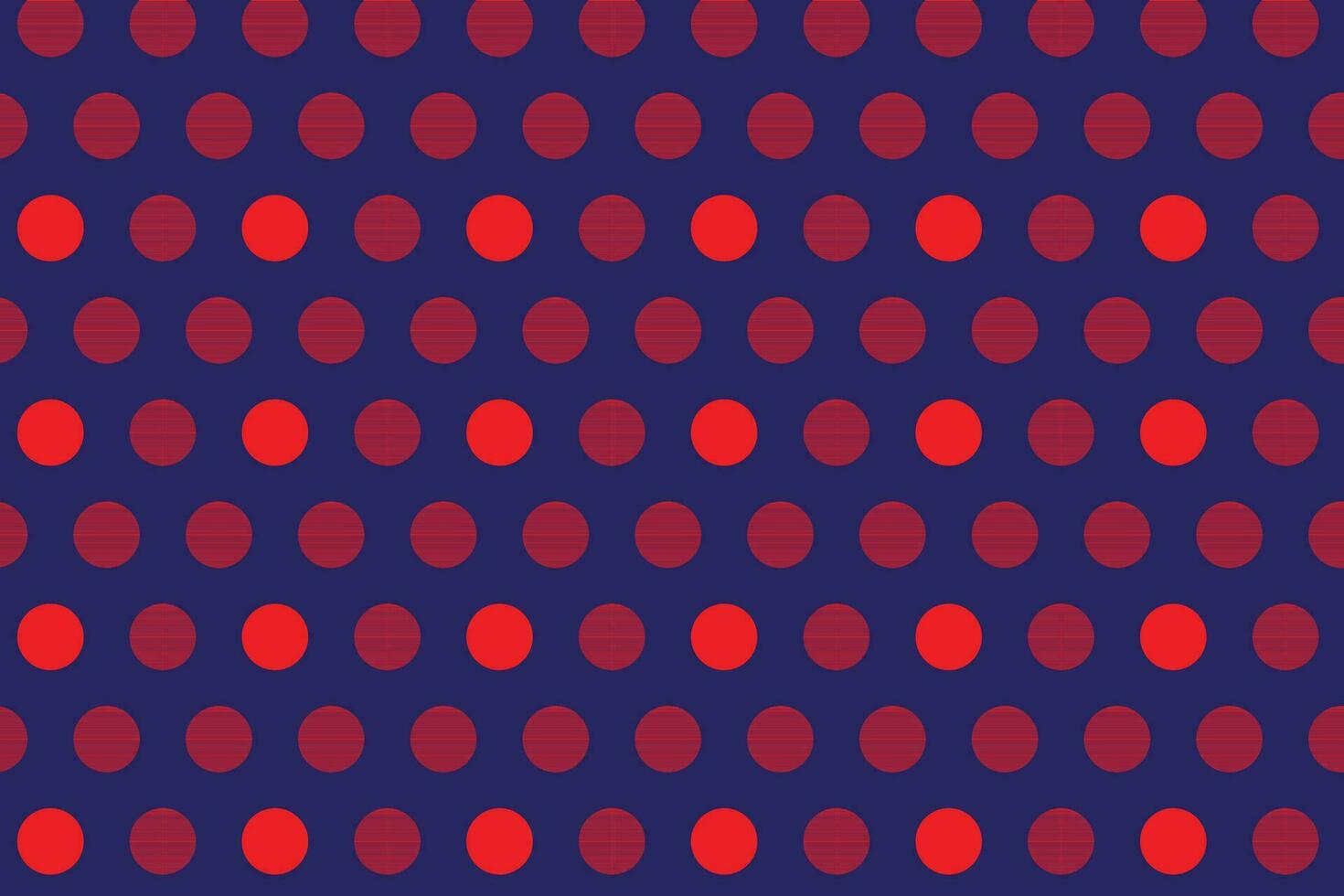 simple abstract seamlees red colour polka dot pattern on royal blue colour background vector
