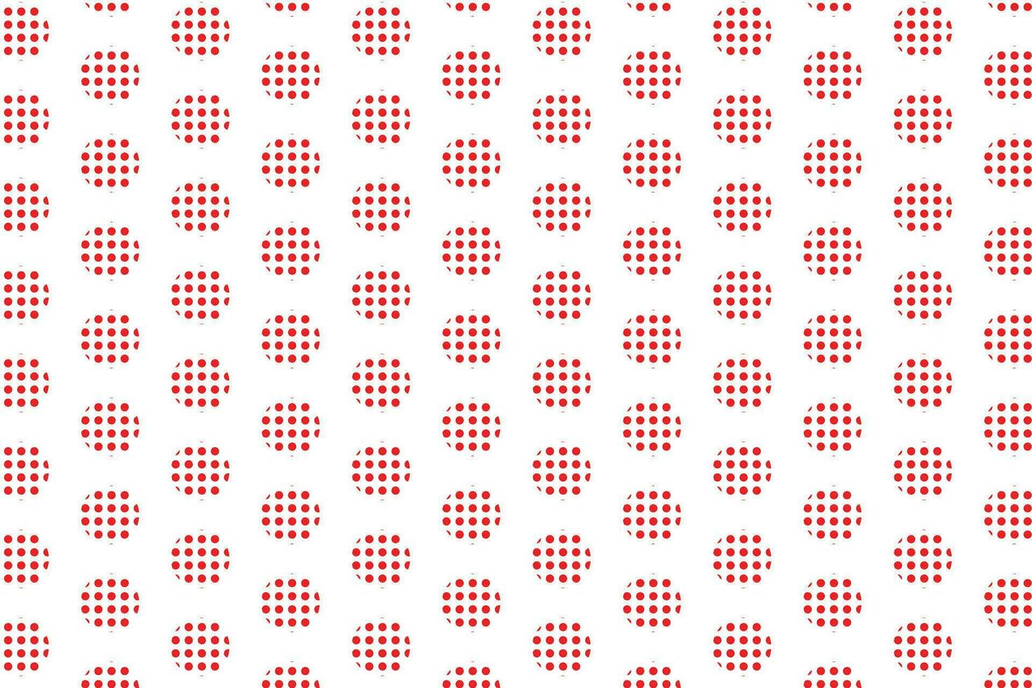simple abstract red circle polka dot pattern on white background vector