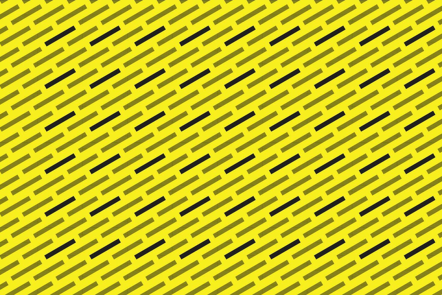modern simple abstract seamlees black colour digonal short line pattern on yellow background vector